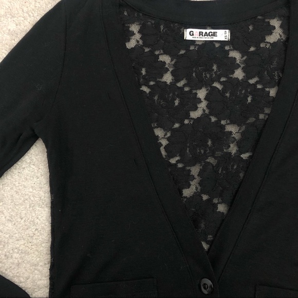 2 for $35⚡️Garage Black Lace Cardigan - Picture 6 of 7